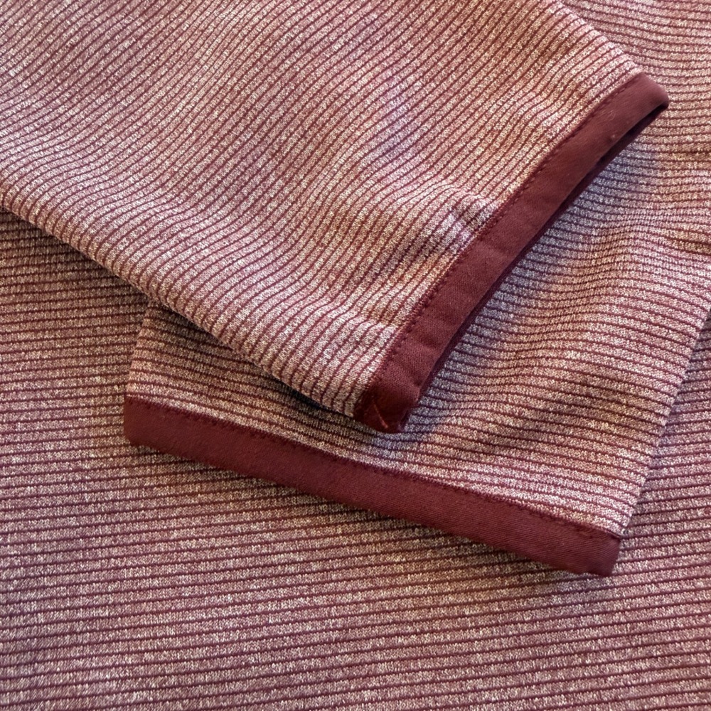 CORE365 Mens Quarter Zip Fleece Lined Pullover Burgundy Heather Medium - Picture 4 of 10